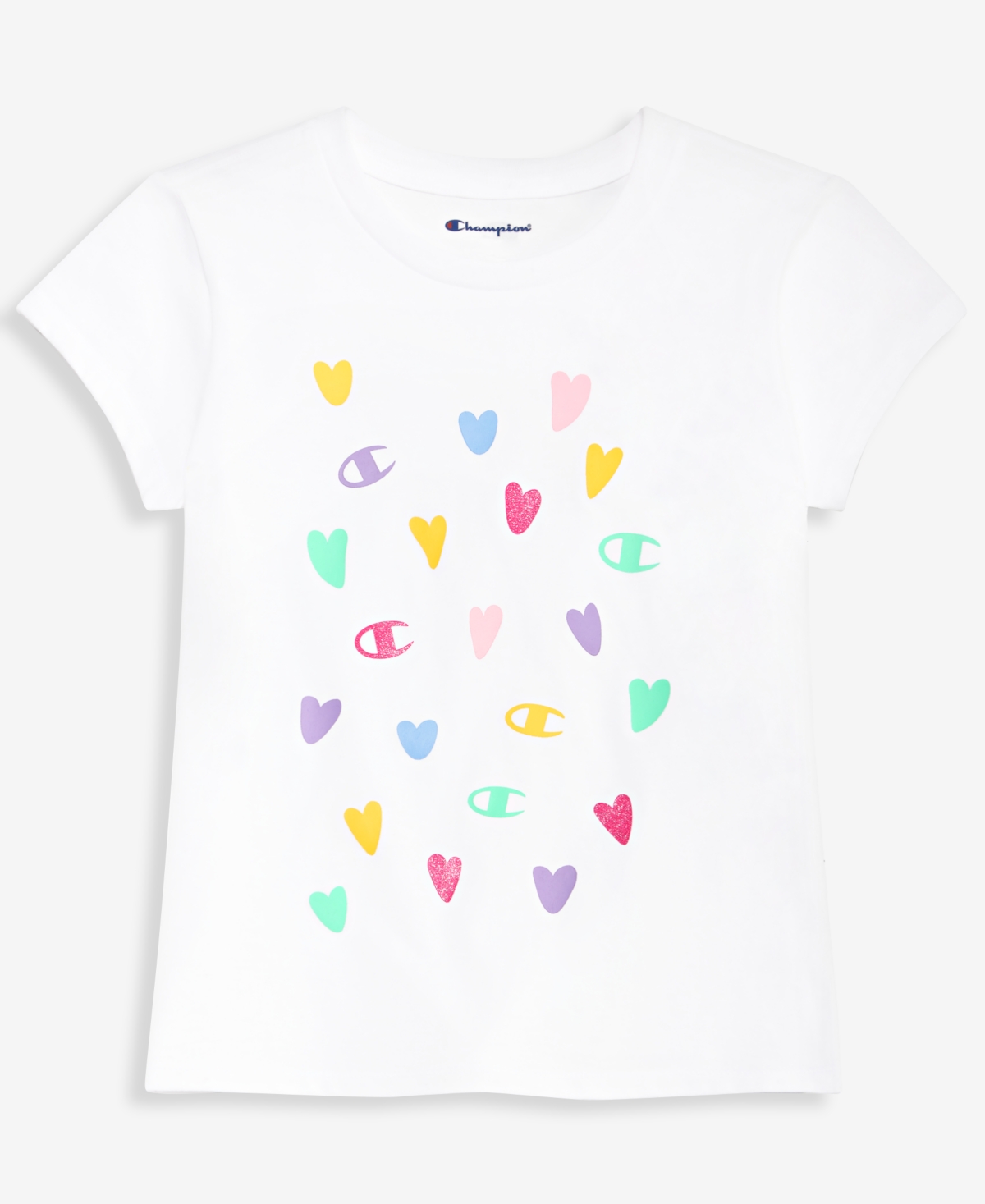 Champion Girls' 7-16 Multi Heart T-Shirt