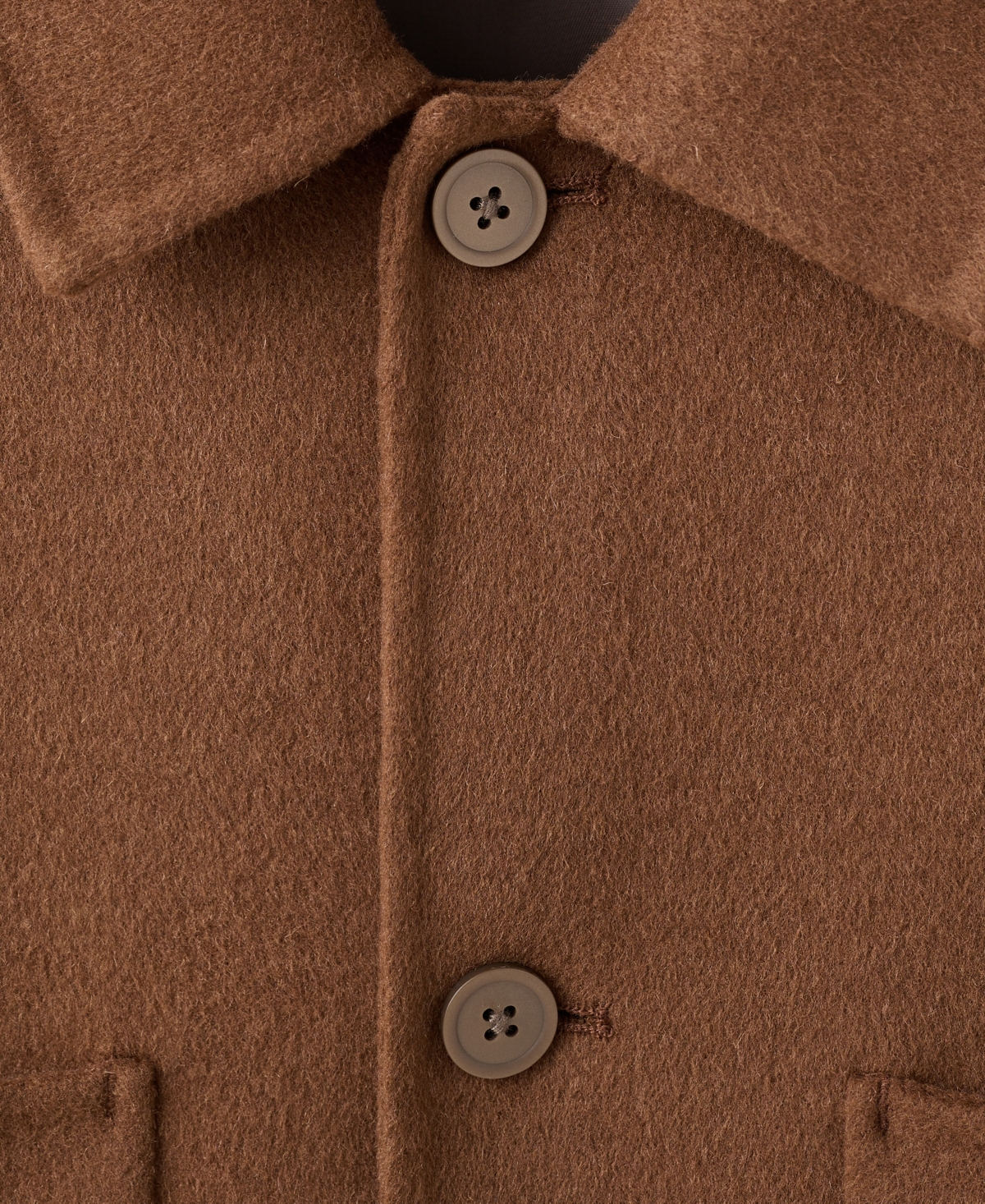 Mango Men's Handmade Wool Buttoned Jacket