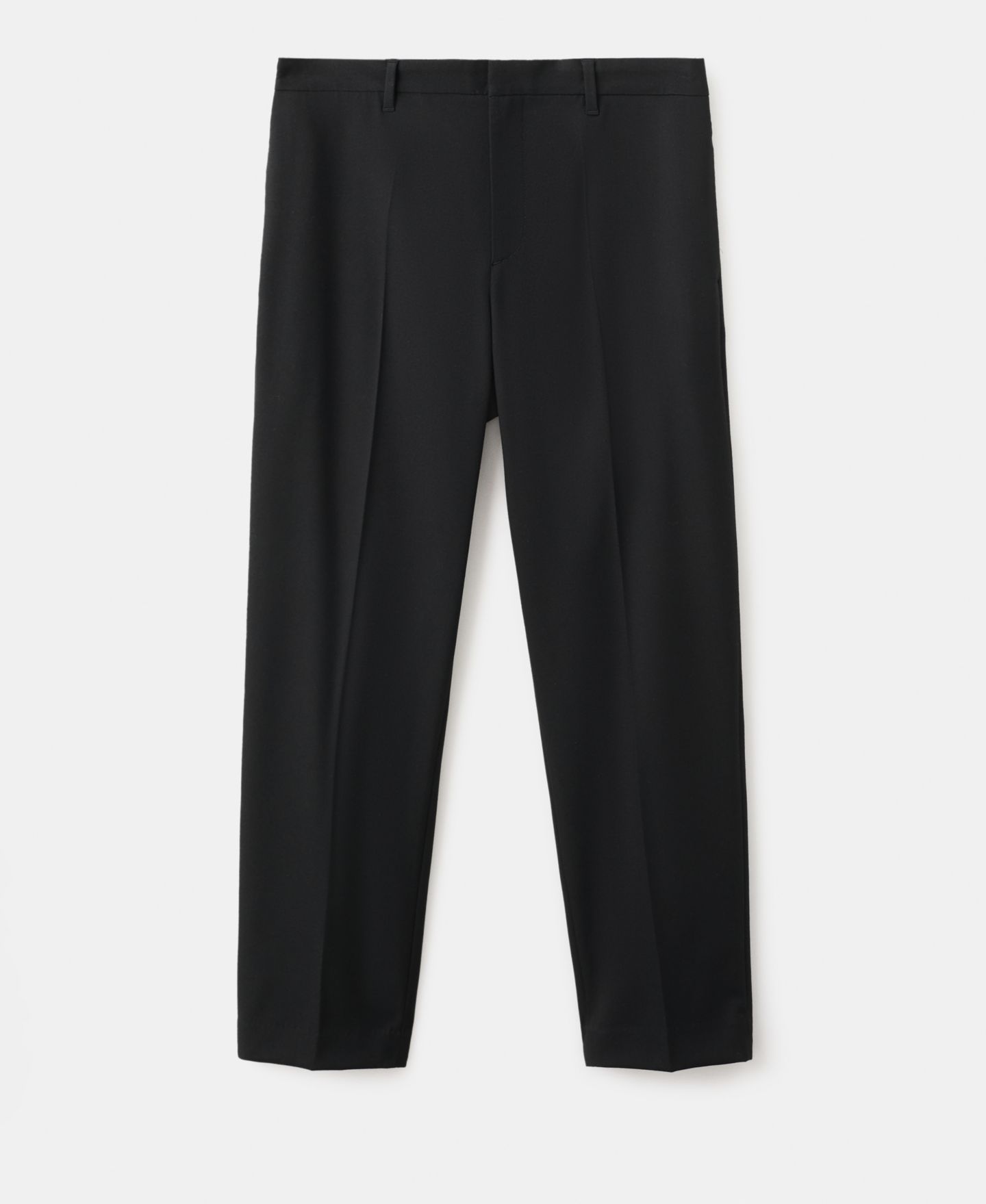 Мужские брюки Mango Flowy Straight-Fit, цвет: Чёрный — фото 14