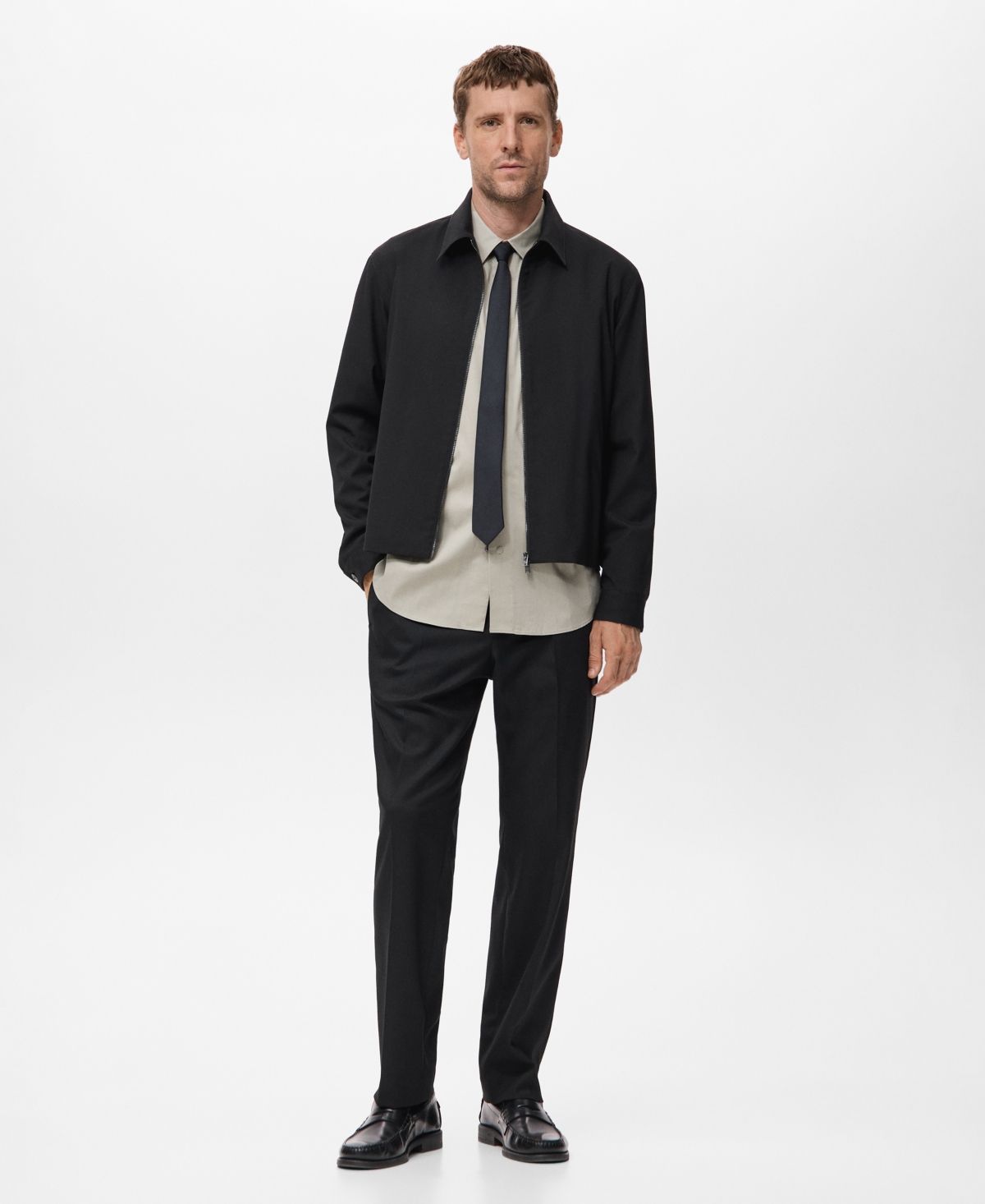 Mango Men's Pockets Straight-Fit Jacket