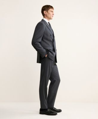 Men's Wool Flannel Double-Breasted Jacket