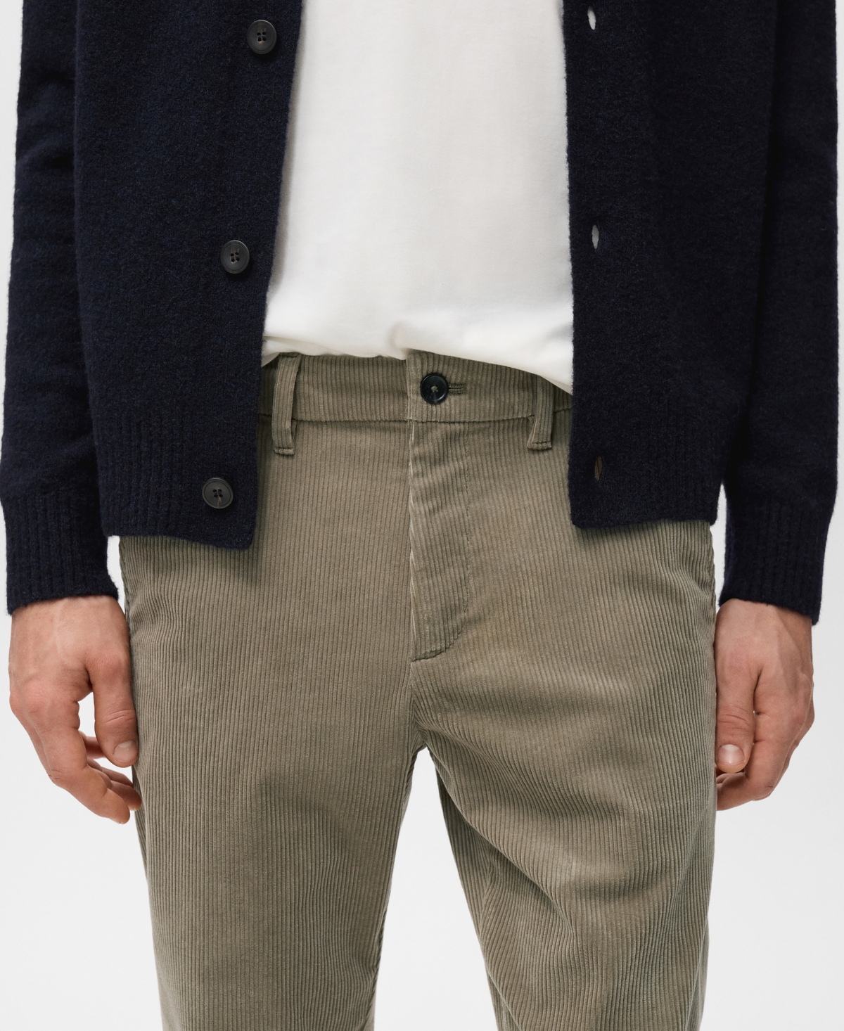 Mango Men's Corduroy Slim-Fit Pants