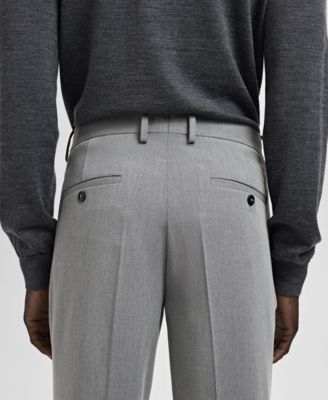 Men's Stretch Fabric Super Slim-Fit Suit Pants