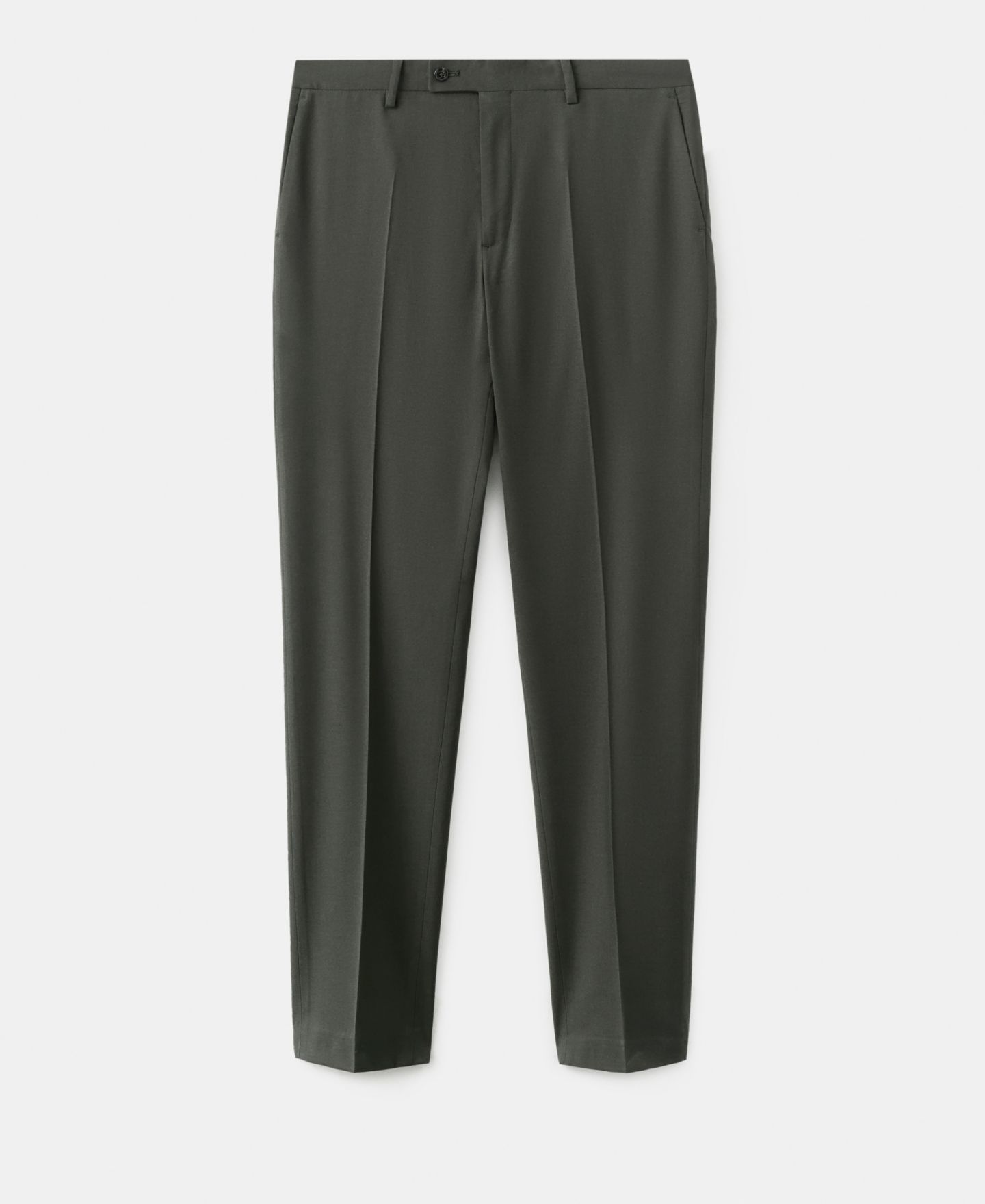 Мужские брюки MANGO Milan Slim-Fit Suit, цвет: Хаки — фото 6