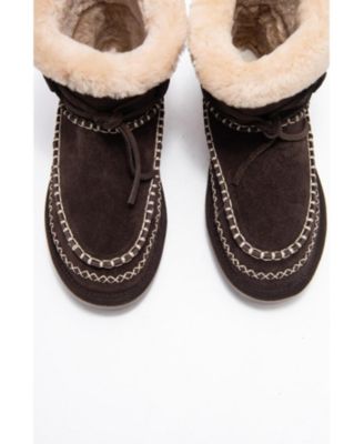 Forever & Always Women's Shoes Jorel Leather Fur Lined Ankle Boot.