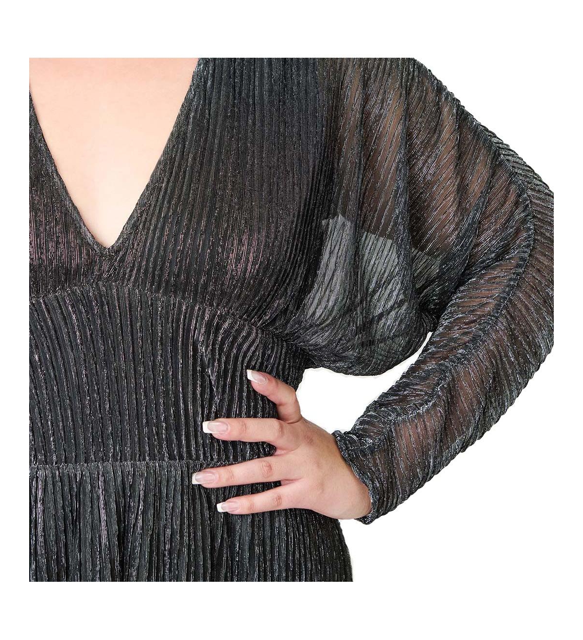 Smak Parlour Plus Faux Wrap Maxi Dress