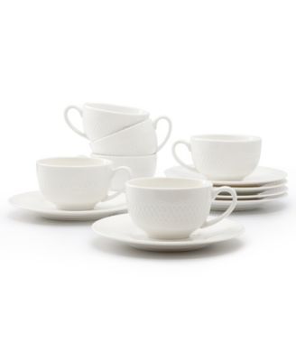Luna Espresso Cup & Saucers, Service For 6