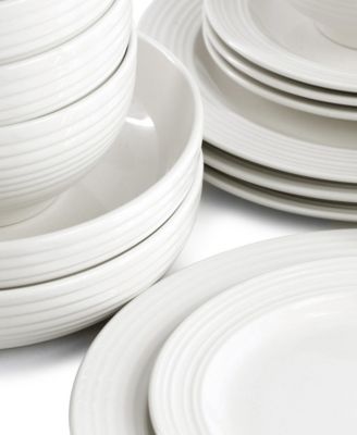 Nikki Ribbed 18 Pc. Dinnerware Set, Service For 6