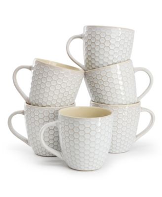 Honeycomb Mugs, Set of 6