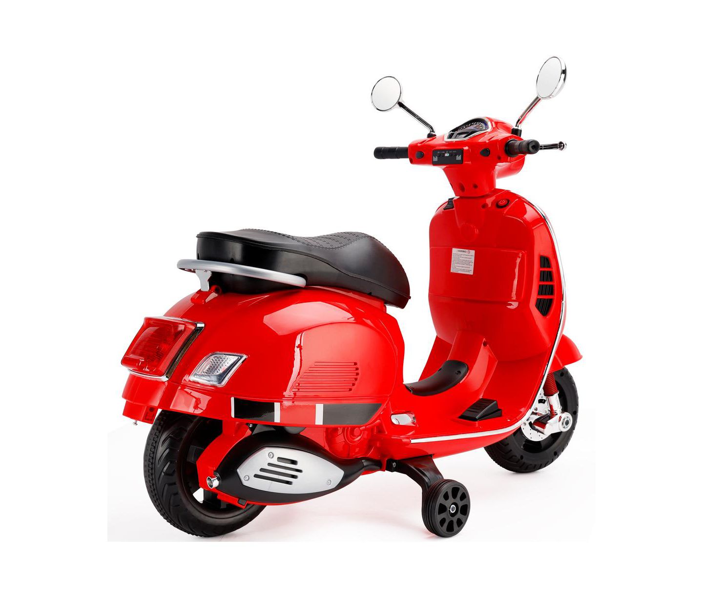 Детская игрушка Bruce & Shark 6V Kids Ride-On Motorcycle with Training Wheels, MP3 Player & Foot Pedal Drive, 60 Lbs., Ages 3-8, цвет: Красный — фото 10
