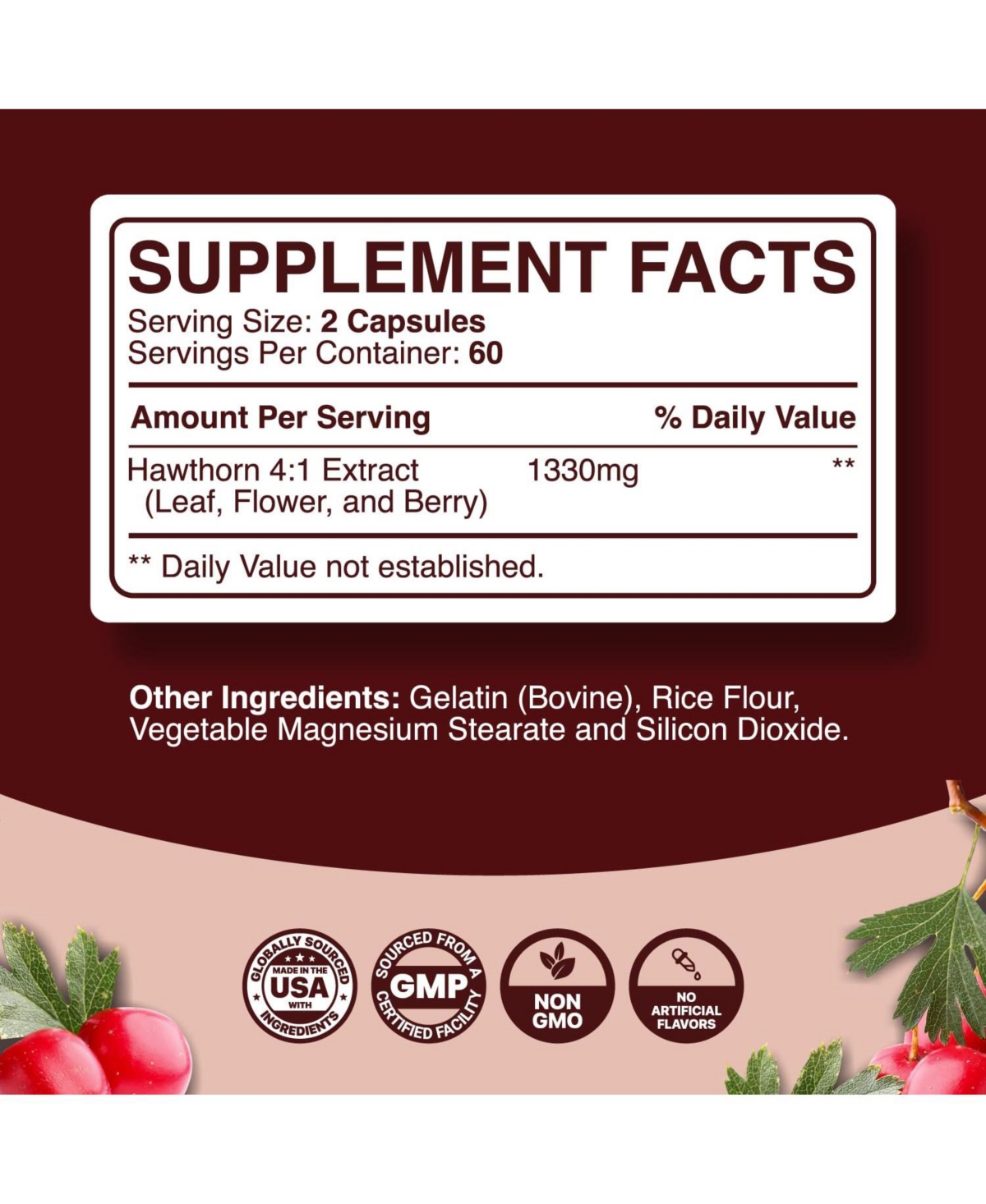 Phytoral Phy Hawthorn Berry, 120ct