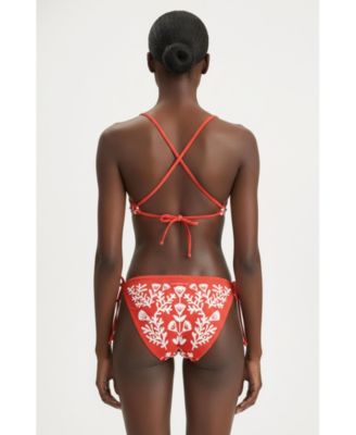 Women's Coral Garden Reversible Triangle Bikini Top