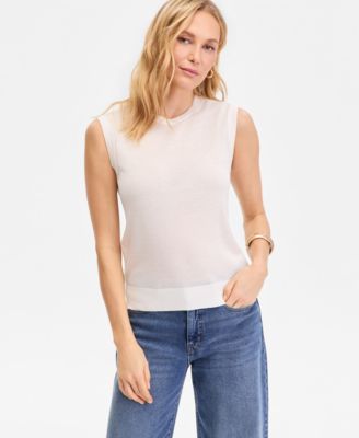 Women's Sleeveless Crewneck Sweater