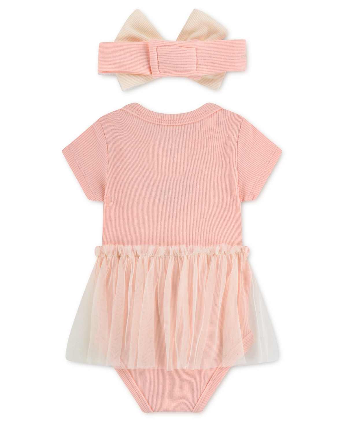 Nike Baby Girls' Swoosh On Pointe Short-Sleeve Bodysuit and Headband, 2-Piece Set