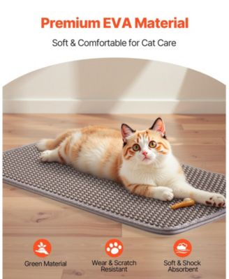 Double-Layer Honeycomb Cat Litter Mat, 24" x 15"