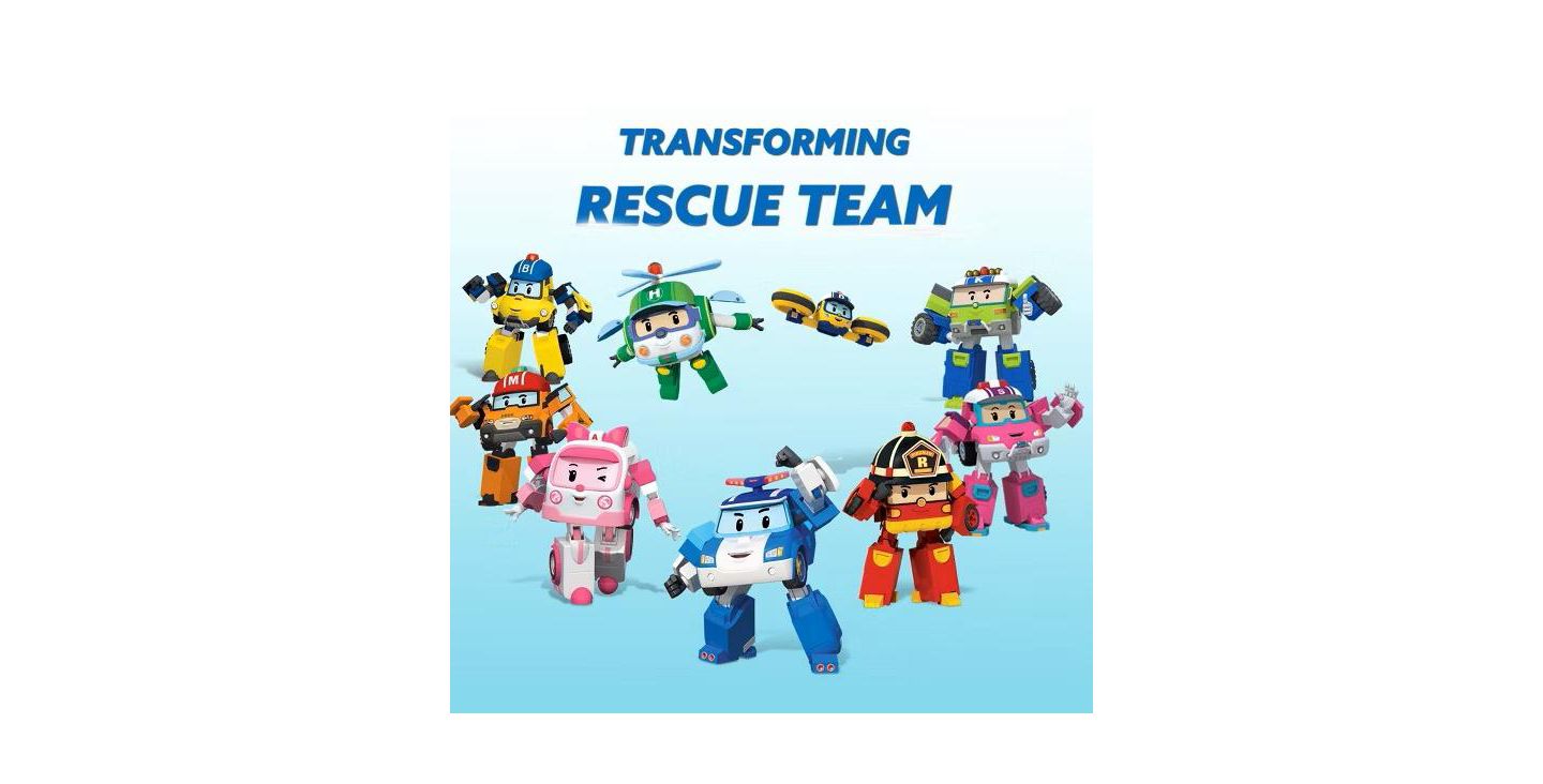 Детские фигурки Robocar Poli 2PCS 4" Transforming Robots (POLI & ROY) - Emergency Rescue Vehicle Action Figures Kids Educational Pretend Play Toy — фото 9