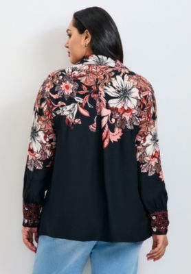 Women's Plus Size La Luna Button Down Shirt