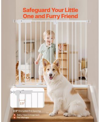 Adjustable Pressure-Mount Safety Gate, 26"-40" Wide, 36" High