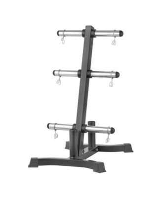 Weight Plate Rack, L-Frame Plate Tree for 2-Inch Weight Plates, 1000 lb Capacity Storage Stand
