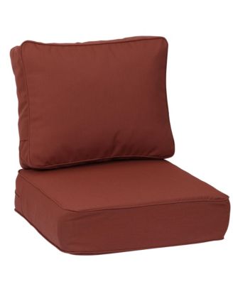 Outdoor Patio Chair Cushions Set, Sunbrella Fabric Weather-Resistant Outdoor Cushion with Individual Pocket Springs