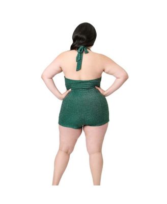 Plus Size Romper & Sarong Set