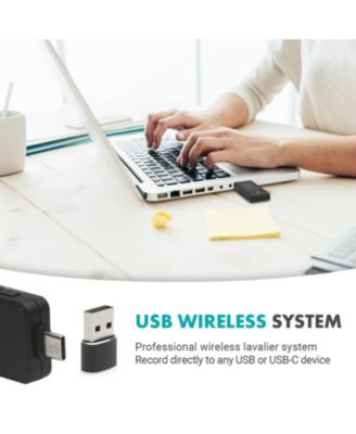 WMX-1-UL Wireless USB and USB-C Lavalier Microphone System for Computers