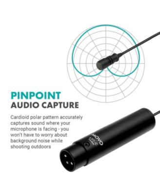 LV8-C Broadcast-Quality XLR Lavalier Mic - Cardioid Condenser