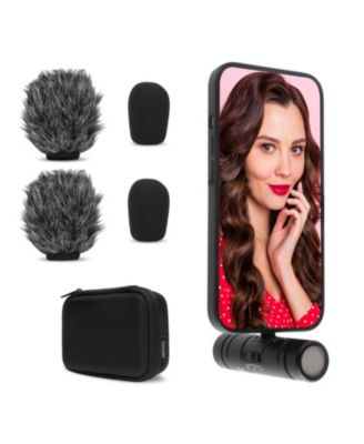 DoubleMic-DI Dual Capsule Microphone for iPhone- Two-Sided Cardioid Condenser Mic for Video Recording- Professional Microphone for iPhone, iPad