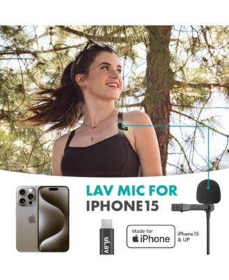 uLav-L-Duo Digital Dual iPhone 15/16 Lavalier Omnidirectional Clip on Microphone (USB-C)