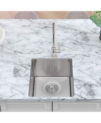 14x18x9inch Undermount Kitchen Sink Single Bowl Stainless Steel 16 Gauge Deep Basin