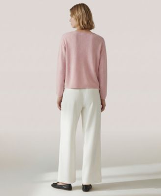 Women's Round Neck Long-Sleeve Cardigan