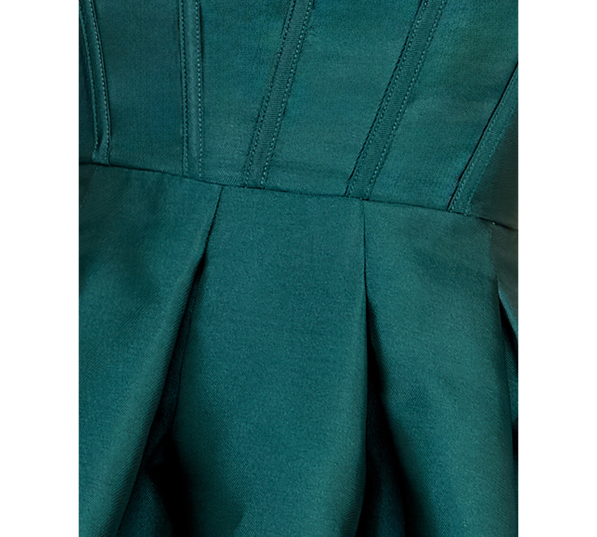 Seni & Cade Juniors' Corset Strapless V-Neck Dress