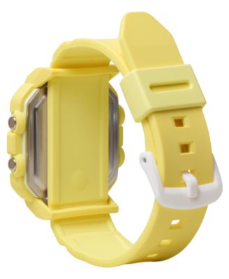 Women's Japanese Quartz Baby G Yellow Resin Watch 39mm