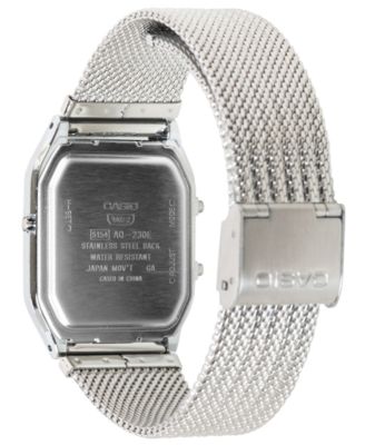Unisex Japanese Quartz Silver-Tone Watch 29.8mm
