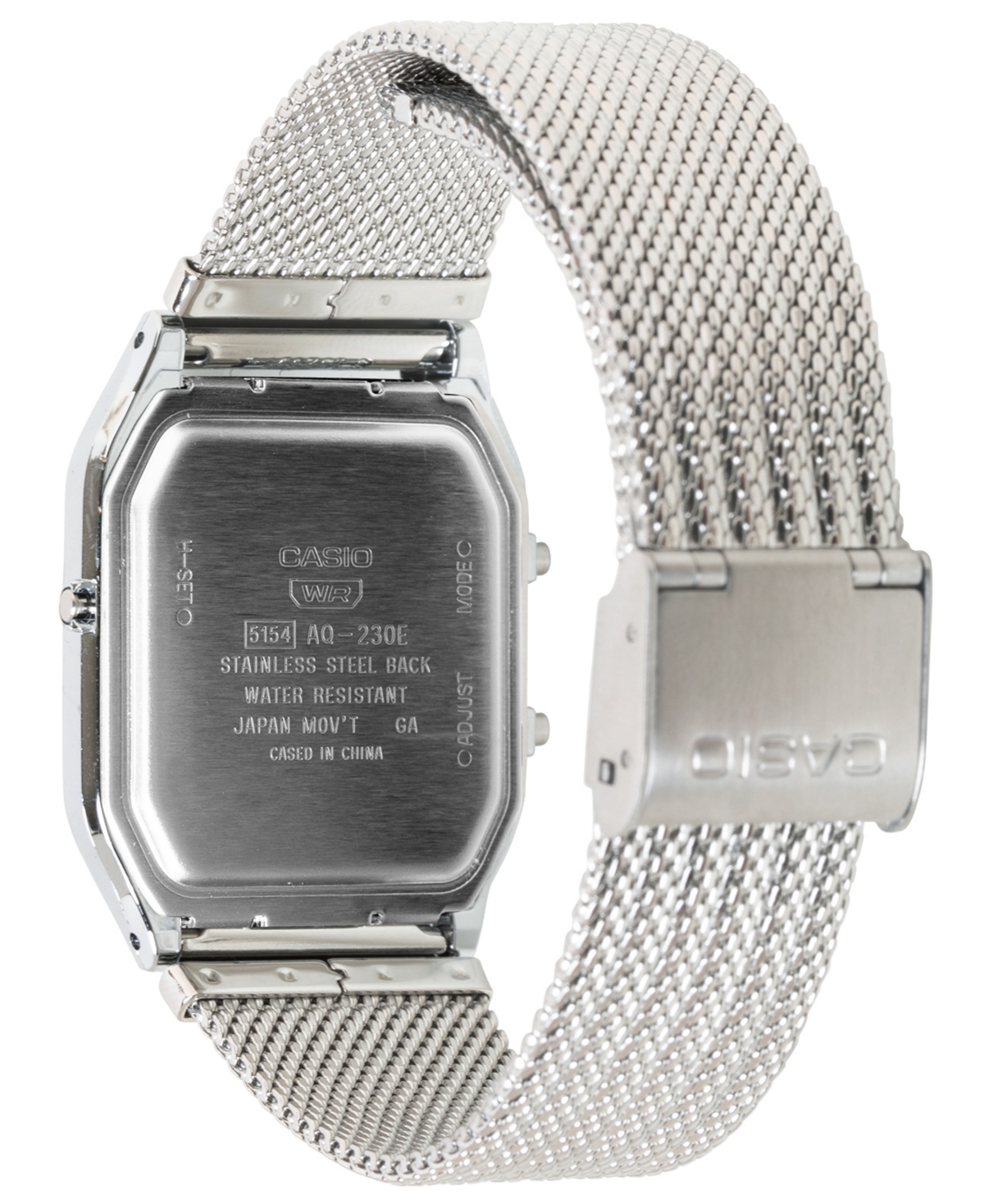Casio Unisex Japanese Quartz Silver-Tone Watch 29.8mm