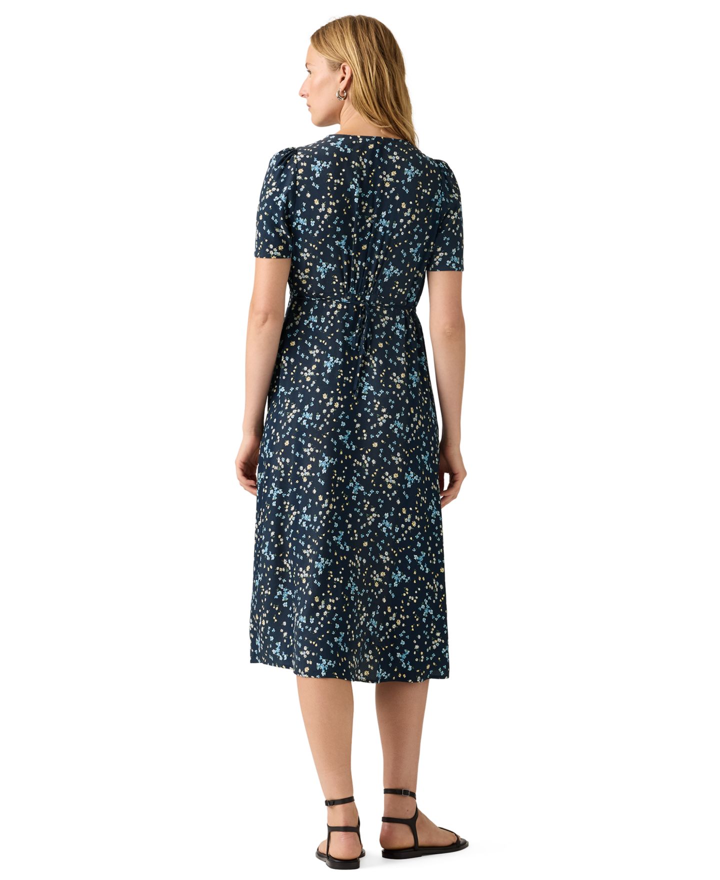 Женское платье Levi's Paola Short-Sleeve Crepe Midi, цвет: С принтом — фото 3