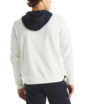 Men's Diagonal Fleece Snap-Button Hoodie