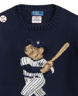 Boys' 8-20 Yankees Bear Crewneck Sweater