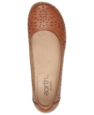 Women's Bentlee Cutout Leather Slip-On Ballet Flats