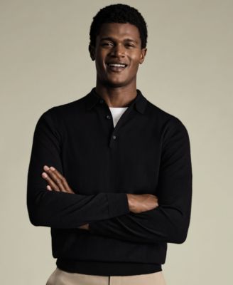 Men's Merino Wool Polo Sweater