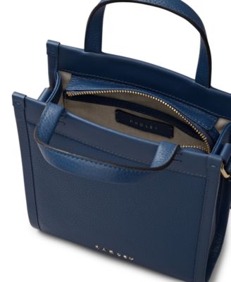 Alba Place Mini Pebble Leather Ziptop Crossbody Bag