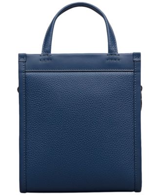 Alba Place Mini Pebble Leather Ziptop Crossbody Bag