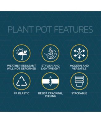 Multicolor Plant Pots 20 Pack with Drainage Holes & Saucers, Stackable Indoor & Outdoor Planters for Houseplants & Flowers, Durable & Weatherproof.