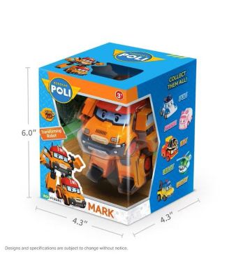 2PCS 4" Transforming Robots (MARK & BUCKY) - Emergency Rescue Vehicle Action Figures | Kids Educational Pretend Play Toy