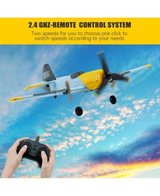 BF-109 RC Plane with 6-Axis Gyro Stabilization, 3-Channel 2.4G, 2 Batteries & EPP Foam