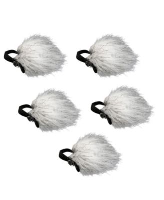 WS10n Universal Furry Outdoor Microphone Windscreen Muff for All Lavalier Microphones (5 PACK)