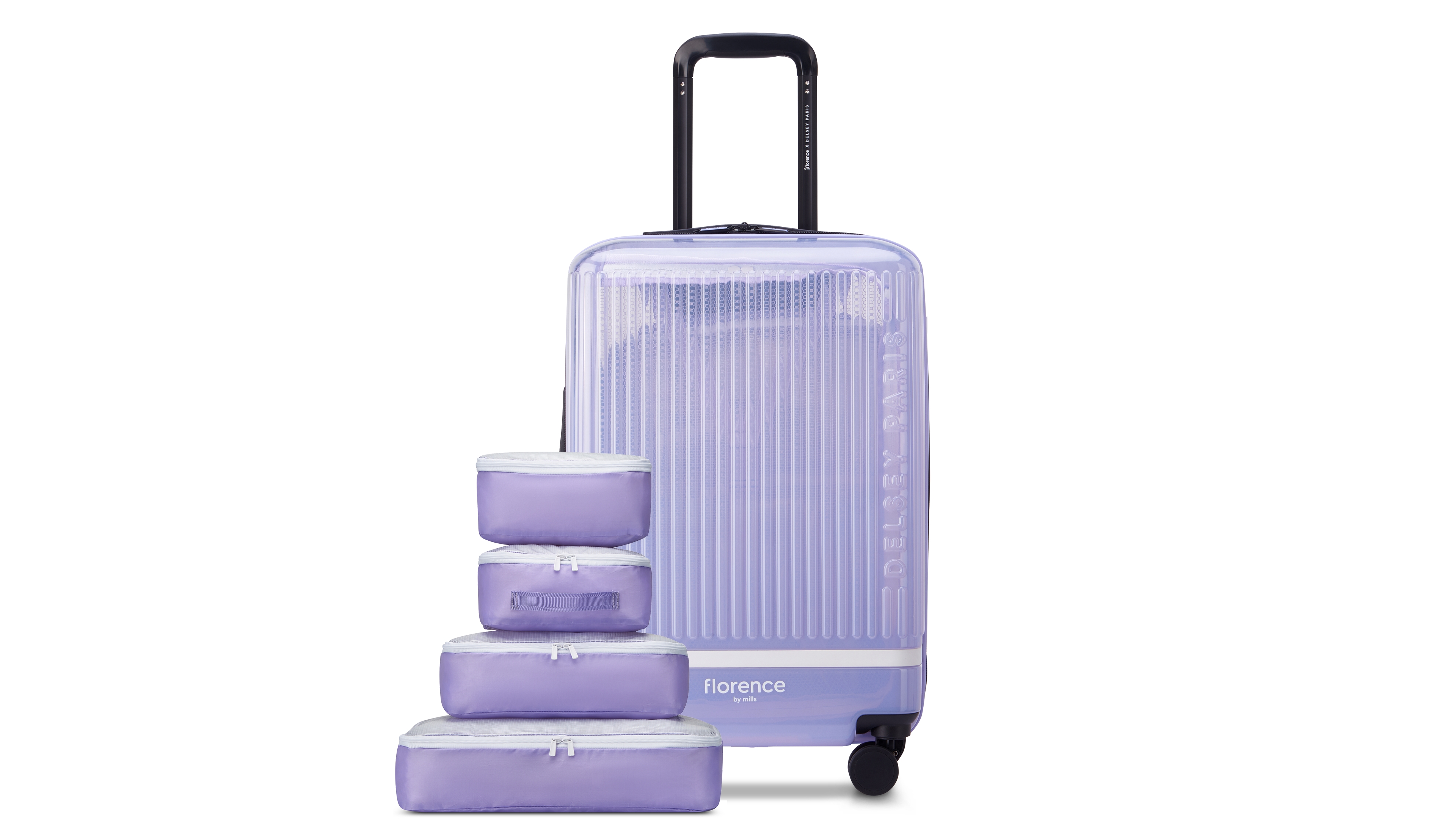 florence by mills x Delsey Paris 20" Gotta Glow Expandable Carry-On Spinner Upright