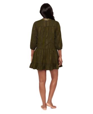 Women's Cover-Up V-Neck Beach Dress