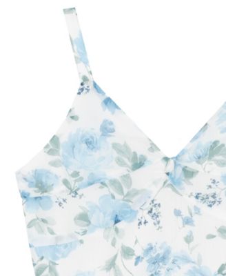 Girls' 7-16 Floral V-Neck Maxi Dress