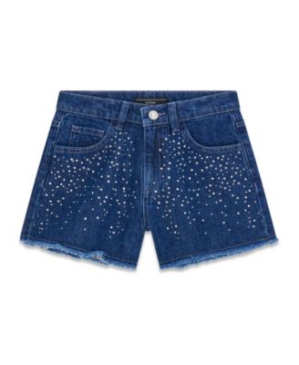 Girls' 7-16 Rhinestone Jean Shorts